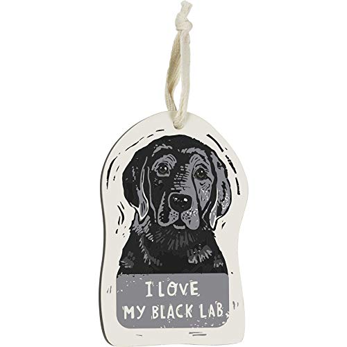 Primitives-by-Kathy-Wooden-Hanging-Ornament-2-Sided-I-Love-My-Black-Lab Primitives by Kathy Wooden Hanging Ornament 2 Sided I Love My Black Lab