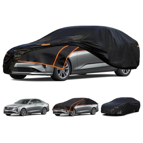 Kayme Padded Hail Protector Car Cover Custom Fit for Cadillac CT5, Anti Hail Blanket with Multilayer Thickened Design, Hail Proof & All Weather Outdoo