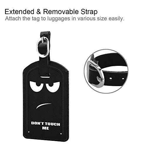 Fintie 2-Pack Leather Luggage Tags
