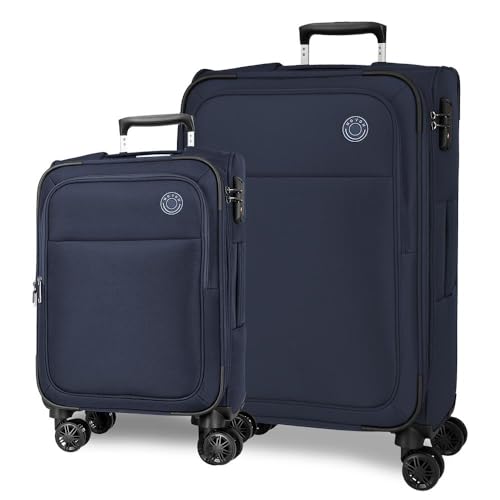 Movom Atlanta Juego De Maletas Azul 55 66 Cms Blanda Poliéster Cierre Tsa 93l 6,3 Kgs 4 Ruedas Dobles Equipaje Mano Movom Atlanta Juego De Maletas Azul 55 66 Cms Blanda Poliéster Cierre Tsa 93l 6,3 Kgs 4 Ruedas Dobles Equipaje Mano