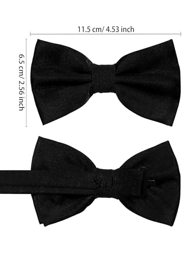 Image of habibee Suspenders and Bow Tie Set for Men, Adjustable Elastic Braces with Y-Back, Diverse Colors, Strong Clips