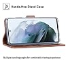 Cresee Case for Samsung Galaxy S21 FE 5G, PU Leather Wallet Flip Cover [3 Card Slots 1 Money Pocket] [Magnetic Closure] [Stand Kickstand] Folio Phone Case for Galaxy S21 FE - Brown - Thumbnail Image 5
