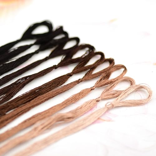 Image of Mulberry Silk Floss Embroidery Thread Floss-Cross Stitch Threads China Silk Woven Jewelry Threads DIY Sewing Kits (06)