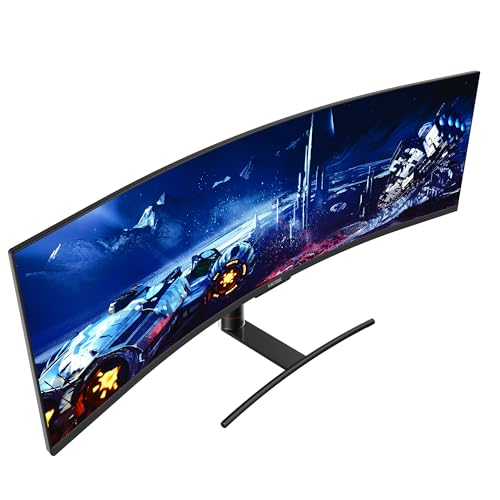 49-Inch Super Ultrawide Curved Monitor for Gamers, Renewed