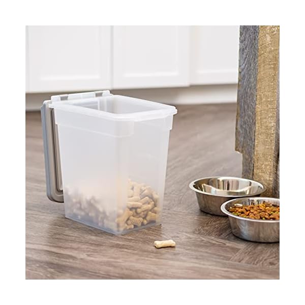 IRIS USA 10 Lbs / 12.75 Qt WeatherPro Airtight Pet Food Storage
