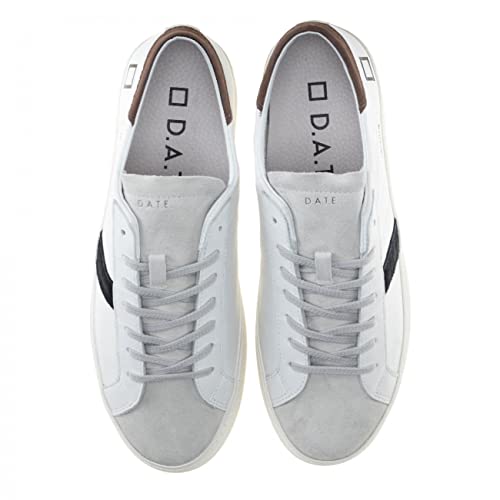 D.A.T.E. Sneaker Uomo Hill Low Calf White Brown