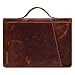 Produktbild STILORD 'Kelton' Businessmappe Leder Schreibmappe Aktenmappe DIN A4 Dokumentenmappe für MacBook und iPad Ledermappe Vintage Konferenzmappe mit Griff, Farbe:Kara - Cognac