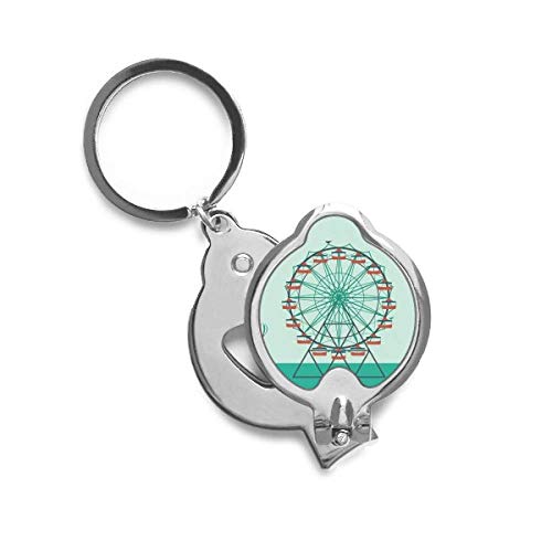 Coupe-ongles ergonomique avec motif cirque vert pour coupe précise