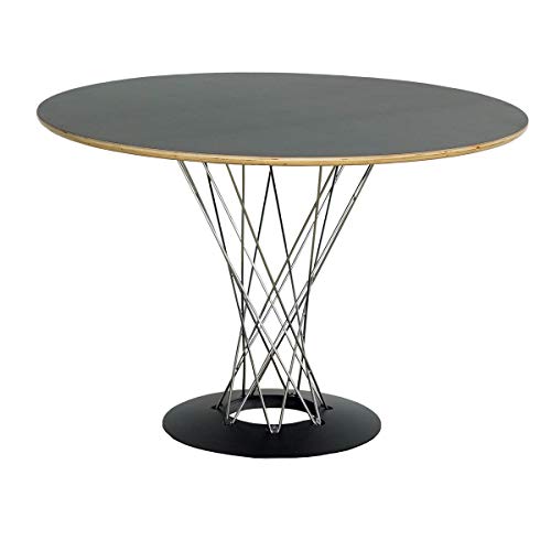 テーブル 丸 デザイナーズテーブル イサムノグチ サイクロンテーブル 幅105cm Isamu Noguchi ブラック（黒） オリジナルと同じPLYWOOD成型合板使用 円形 おしゃれ 丸テーブル - North Orange - 商品画像