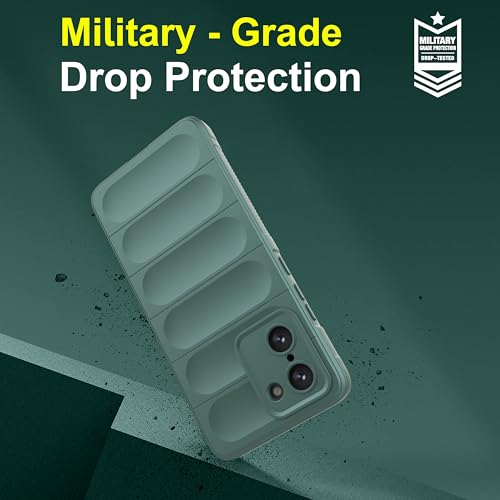 Image of Zapcase Back Case Cover for OnePlus Nord CE 5 | Compatible for OnePlus Nord CE 5 Back Cover | Liquid Silicon Magic Case with Camera Protection | Dark Green
