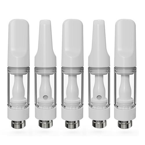 CannBro Einweg-Verdampfer Vollkeramik – 510er Gewinde, 0.5ml, Ohne Nikotin & Flüssigkeit – Lebensmittelecht, Kindersicher, Ideal für CBD (Weiß, 0.5ml,5 stück) CannBro Einweg-Verdampfer Vollkeramik – 510er Gewinde, 0.5ml, Ohne Nikotin & Flüssigkeit – Lebensmittelecht, Kindersicher, Ideal für CBD (Weiß, 0.5ml,5 stück)