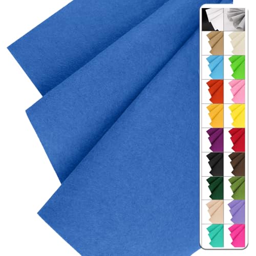 Image of IONTACH 36 inch X 36 inch Stiff Felt Fabric 1.2mm Thick (Azure Blue)