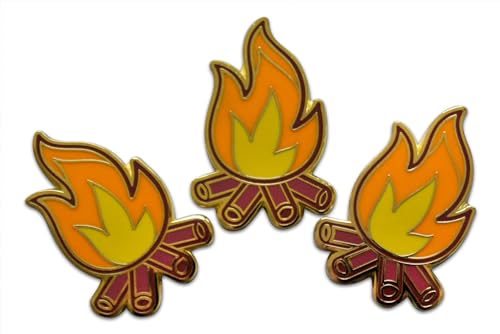 Pines de camping Novel Merk de metal de 1.2" para sombrero y solapa con cierre de mariposa trasera