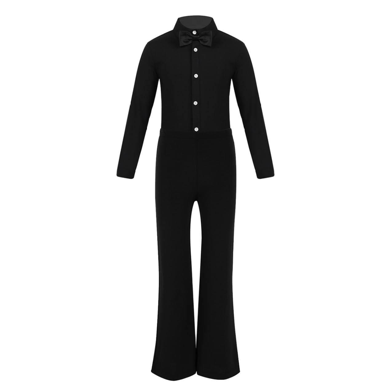 Kind Junge Latein Tanzanzug Chacha Tango Salsa Outfit Latein Tanzanzug Trikot Und Latein Tanzhose Performance Jahre Schwarz 116