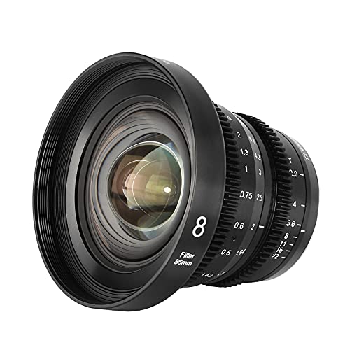 MEKE 8 mm T2.9 große Blende manueller Fokus Prime Low Distortion 4K Mini Cine Objektiv für Micro Four Thirds M4/3 MFT…