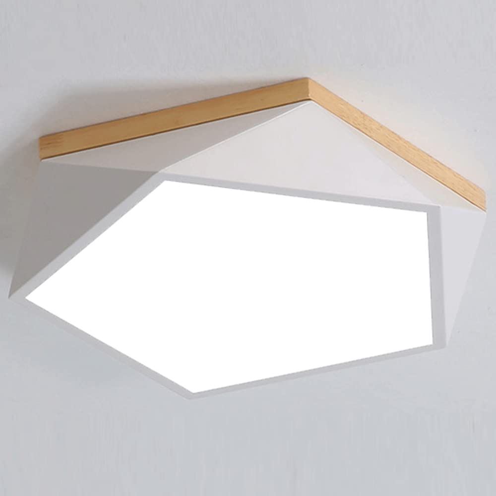 Plafonnier LED polygonal encastrable pour éclairage de cuisine et chambre moderne