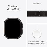Apple Watch Ultra 3 [GPS + Cellular 49mm] Running and Multisport Smartwatch with Black Titanium Case and Black Charcoal Trail Buckle - Satellite Communications, Health and Activity Tracking - 7