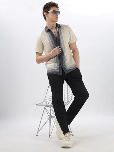 Image of BULLMER Trendy Clothing Set with Shirt & Pants Co-ords for Men