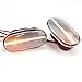 QKLsudua 1 pair Front Fender Marker Lights Side Marker Turn Light Compatible with Mit-subishi Pa-jero Mi-rag Leg-num Gel-ent 1998-2005, Sport 2G Gal-ant 8 rose, Mi-rage-Crystal White