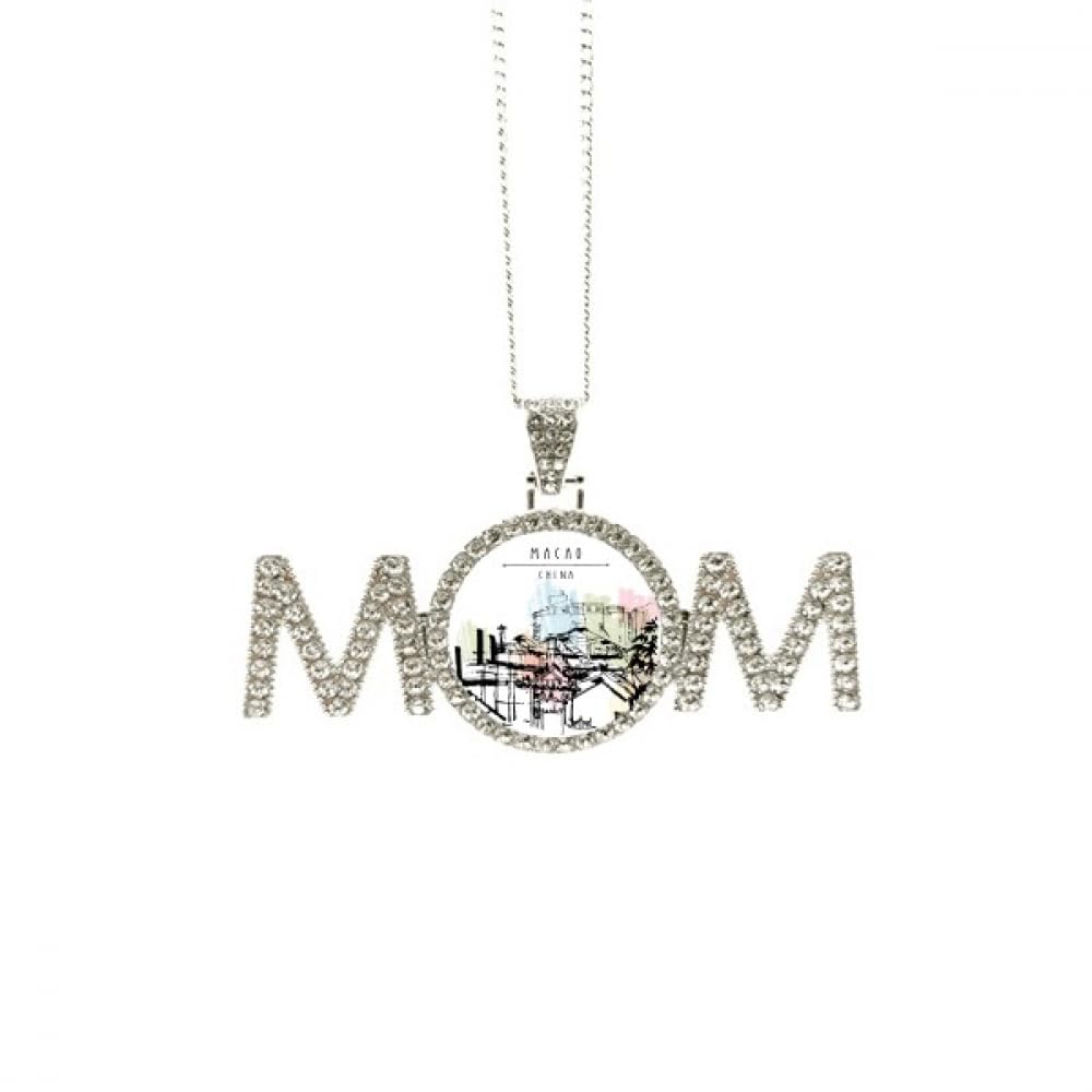 Collier gratte-ciel Macao idée cadeau anniversaire originale - 4