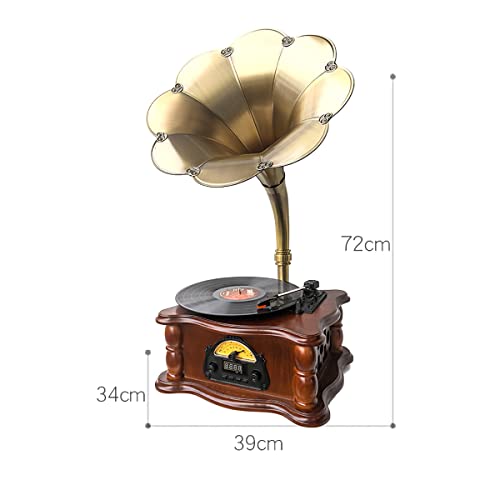 DISHENGZHEN Tourne-Disque, Tourne-Disque Vintage 3 Vitesses 33/45/78 TR/Min avec Radio FM USB Bluetooth pour décor de… - Les Beatles, Paul McCartney, John Lennon, RIngo Starr, George Harrison DISHENGZHEN Tourne-Disque, Tourne-Disque Vintage 3 Vitesses 33/45/78 TR/Min avec Radio FM USB Bluetooth pour décor de… – Image 5