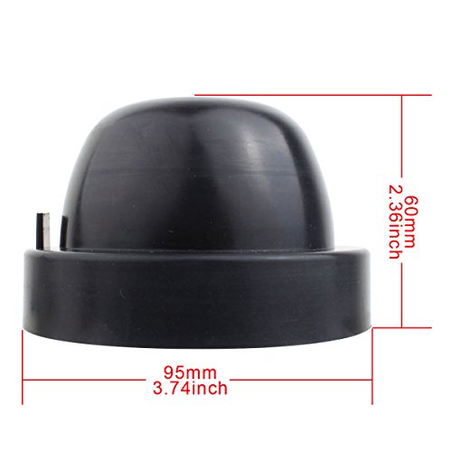 Tomall 90Mm 3.5" Rubber Seal Dustproof Covers For Led Headlight Conversion Kit #TOP3