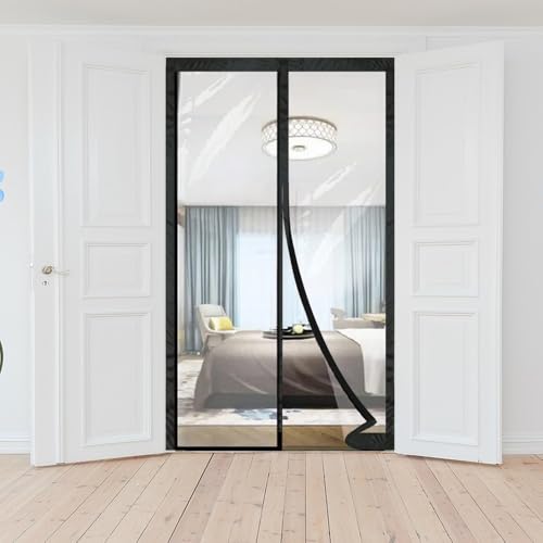 Image of The Furnishing Tree Magnetic AC Curtain | Transparent, Thermal-Insulated Door Screen | Hands-Free for Shops, Kitchens, Bedrooms, and AC Rooms, Fit Doors Upto - WxH(44 inchx78 inch), PVC Thickness 0.20 mm.