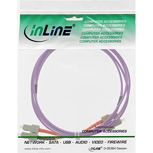 Cable LWL Duplex OM4 InLine 83525p SC a SC de 25 metros para redes de fibra 2