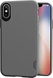Silk iPhone X Grip Case - Base Grip Lightweight Protective iPhone 10 Slim Cover - Kung Fu Grip - Gunmetal Gray