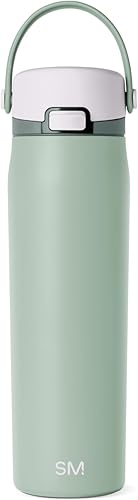 Miniatura 25 de Simple Modern Mesa Sport - Botella de agua con tapa de pico cubierta | Botella de acero inoxidable aislada de 24 onzas apta para portavasos, para