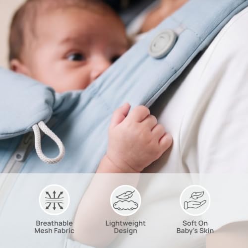 Image of Haus & Kinder Nubee Baby Carrier for New Born Baby, Soft Ergonomic Infant Carrier with Adjustable Straps, Breathable Hands-Free Kangaroo Bag, Lightweight Baby Carrier Upto 18 kg, 0-15 Months