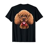 Zwergpudel Hund im klassischer Brille und Fliege T-Shirt