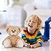 SuzziPals Teddy Bear Stuffed Animals, Microwavable Stuffed Animal Heating Pads for Cramps & Pain Relief, Bear Stress Relief Toy for Anxiety, Cuddle, Companion, Bear Plush Gifts for Girls Boys Adults