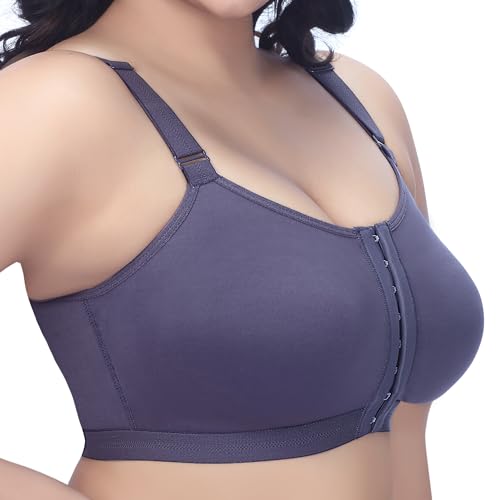 Image of TRYLO Cotton Riza Women's Non-Padded Non-Wired,Full Coverage,Seamless Front Open Bra