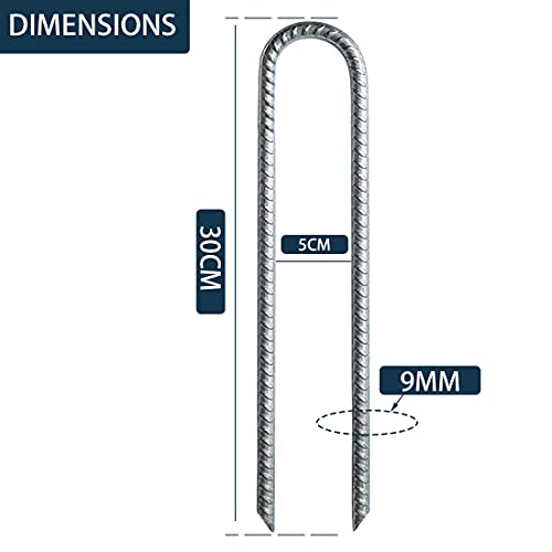 IME Bodenanker Verzinkt Zeltnägel Garten Erdanker Garten Heringe Pflocke Stakes Erdnägel Zeltheringe Landschaft… - Image 3