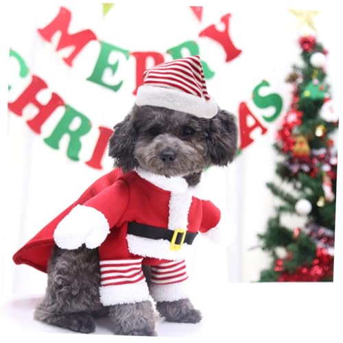 Disfraz para perro Santa Claus XS rojo DOITOOL miniatura 6