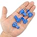 MUYI 100Pcs Quick Splice Electrical Tap IDC 18-16 AWG Solderless Wire Connectors 0.75-2.5mm² Blue Double Run or Tap 18–16 AWG (Solid/Stranded), 14 AWG (Stranded)