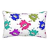 スプラトゥーン 枕カバー 防ダニ 抗菌 防臭 肌に優しいピローケース 柔らかく快適なインテリアソファ装飾枕カパークッションカバー 封筒式洗える速乾性まくらカバー 春・夏・秋・冬にご利用いただけます。長さ50cm×幅さ35cm