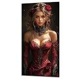 数字油絵 セクシー 美しさ ペイントバイナンバー 子供用 大人用 キャンバスペインティングキット 初心者向け 簡単 数字でペイントキット DIY 手工 芸術手塗り 油絵セット 3-ブラシ絵の具が入 壁飾り ホームデコレーション 女性へのギフト 60x120cm 0z-339