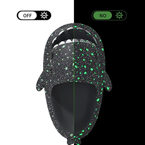 Miahhy Galaxy Shark Slides, Cloud Shark Slides EVA Open Toe Slide Anti-Slip Quick Dry Beach Sandals Slippers with Cushioned Thick Sole3