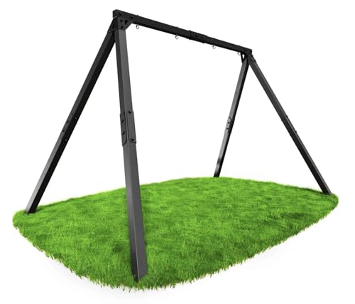 K-Sport: Doppelschaukel Gestell (Metall) I Schaukelgestell bis 250kg belastbar I Outdoor Schaukel I Schaukelgerüst inkl. Bodenanker I Made in EU I Gestell für Nestschaukel & Hollywoodschaukel