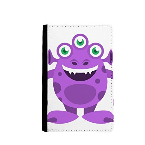 Étui de voyage alien monstre avec porte-cartes violet pour passeport et billets