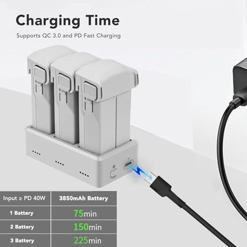 Batterie Mini 3 Pro 3850mAh drone rechargeable hub de charge Mini 4 Pro - 6