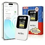 5G Portable WiFi Router, Wi-Fi 6 Mobile Hotspot, 300Mbps Ultra-Fast Internet, Supports 32 Devices, Travel, Remote Work & Caravan Use