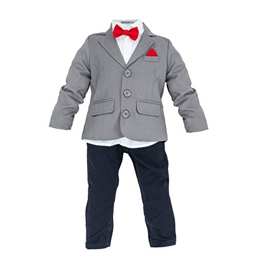 Ensemble de cérémonie enfant de qualité supérieure Toocool AH-3091 gris