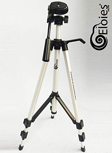 Image of Eloies Tripod for DSLR, Camera | Operating Height: 5.57 Feet| Maximum Load Capacity up to 5kg | Portable Lightweight Aluminum Tripod 360 Degree Ball Head| Carry Bag Included53.1 Inch Free Mobile Tripod Clamp
