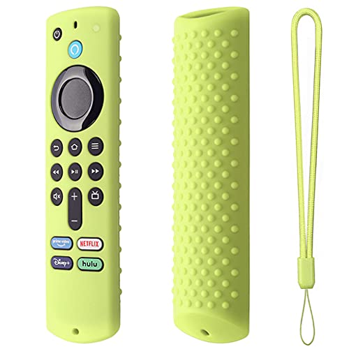 Étui de télécommande en Silicone adapté aux Enfants Housse de Protection Antichoc antidérapante pour Fire TV Stick (3e génération) (Vert Lueur) Cover