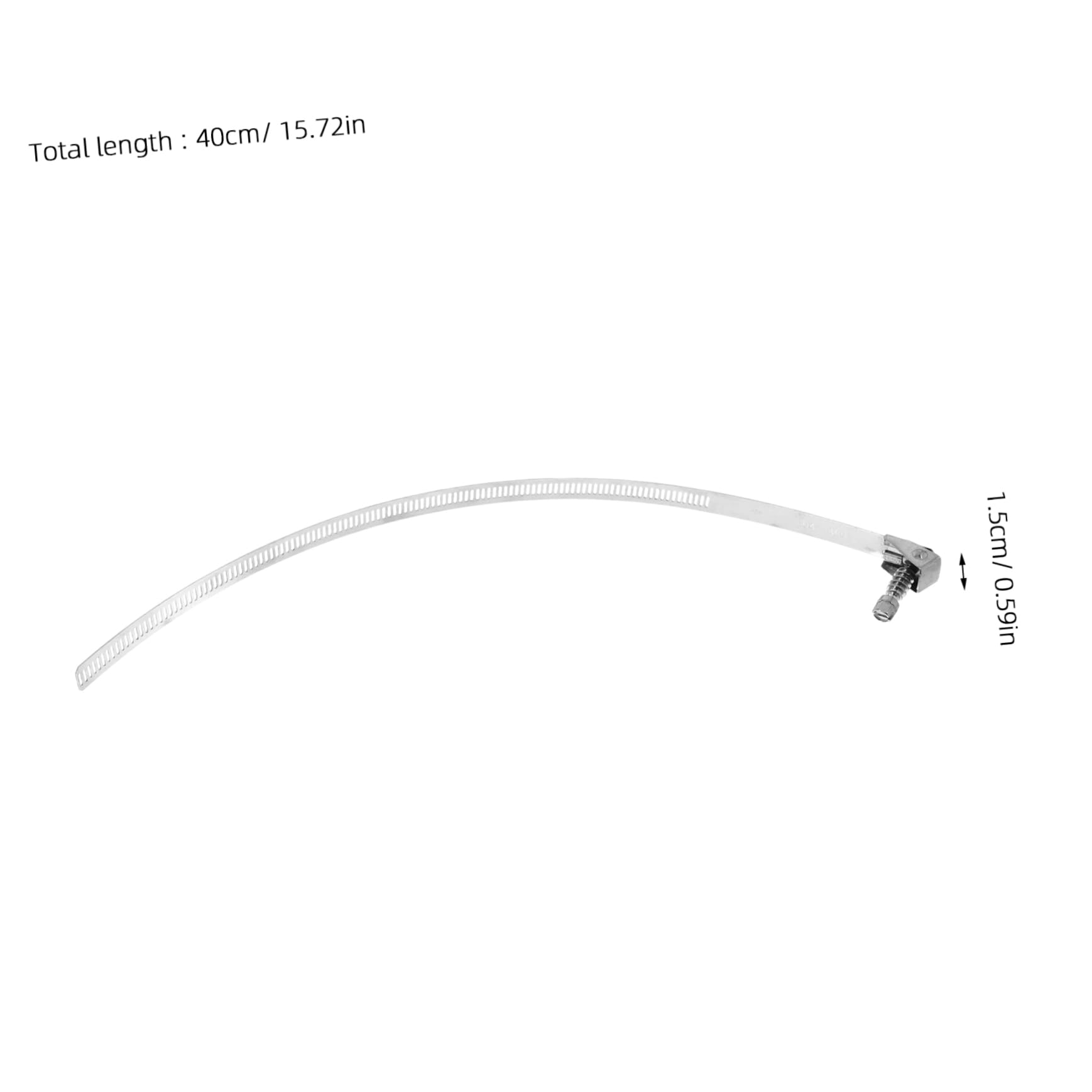 ERINGOGO 4pcs Stainless Steel Hose Clamps Adjustable Band Clamps for Automotive Plumbing Dryer Vent Fire Pipe Pole Brackets