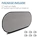 Rear Window Sunshade，2win2buy Car Sun Protector Maximum UV Protector for Rear Facing Car Seats, Passengers & Pets with Suction Cups Fit Most of Vehicle
