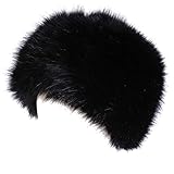 pelzmütze schwarz Die damen Fellmütze hat natürlichen Farben und Muster, Gute Geschenk für Freunde und Liebe.